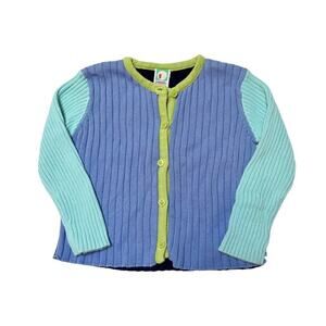 Gymboree Vintage Color Block Cardigan Size 3